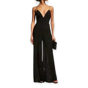 Alice + Olivia Black Tilly Jumpsuit New‎ With Tags Size 6